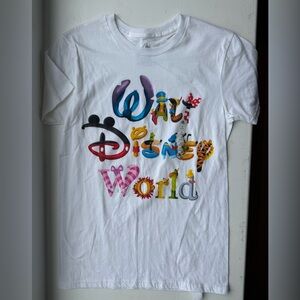 Walt Disney World T-Shirt Character Letters NWT Unisex Size S
